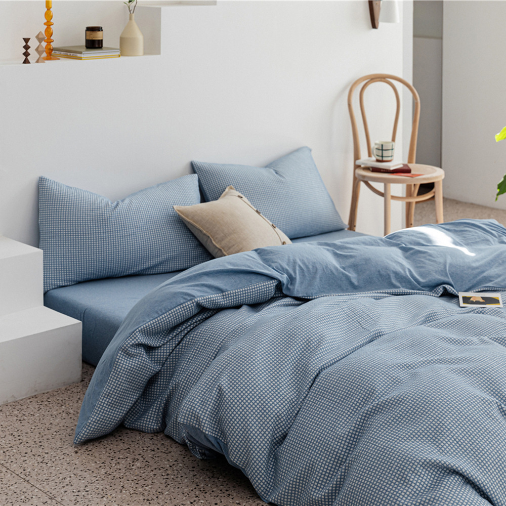 Cotton Simple Knitted Quilt Cover Bedding - Image 7