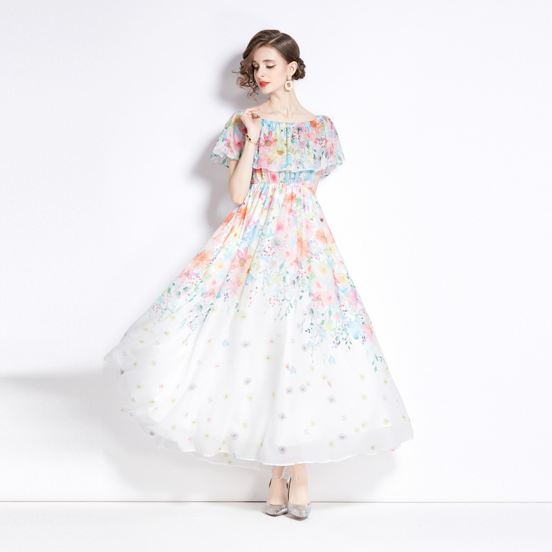 Split Chiffon Dress Women - Image 4