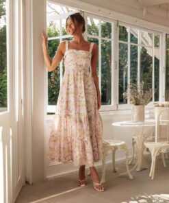 Fashion Suspenders Gentle Dress Women