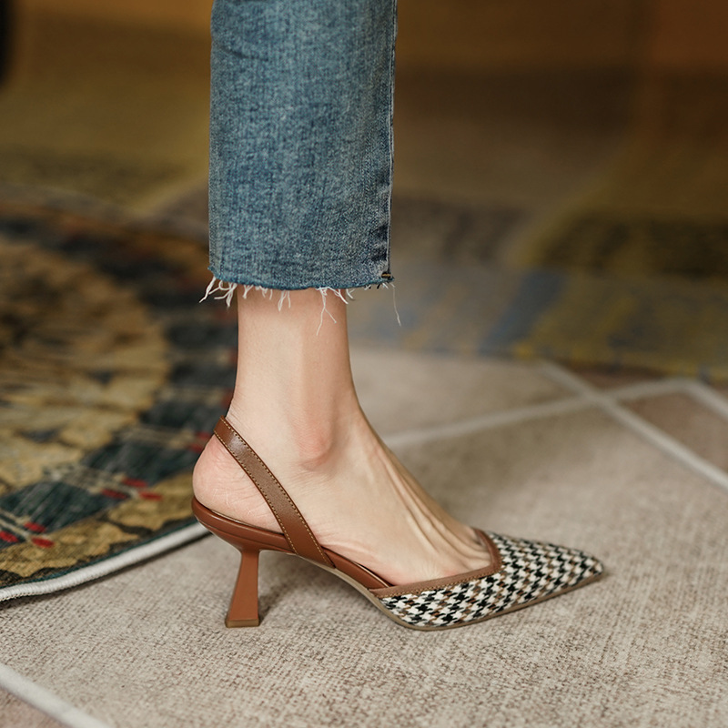 Baotou Sandals Women Stiletto Heel Shoes - Image 3