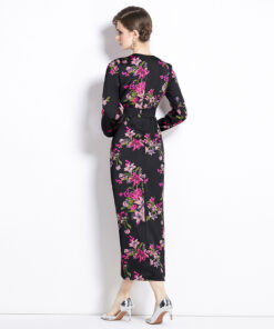 Alternative view of Romantic Print Dress Spring Women