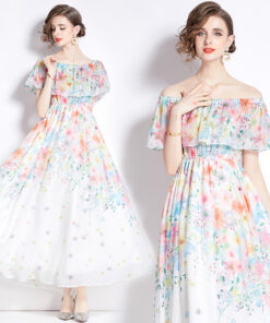 Split Chiffon Dress Women