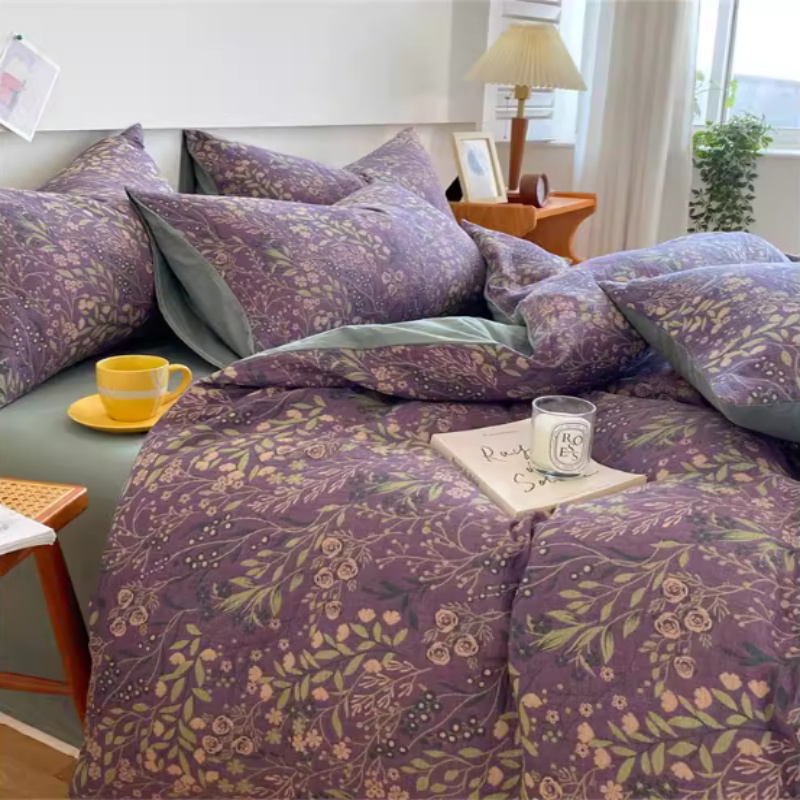 Four-piece Cotton Double-layer Bedding Set - Image 4