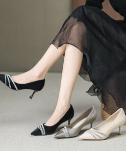 Pointed Stiletto Heel Classy Shoes Women