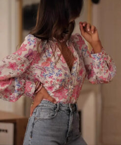 Alternative view of V-neck Single Breasted Shirt For Women