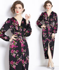 Romantic Print Dress Spring Women