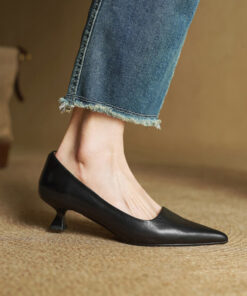 Alternative view of Pointed Toe Shallow Mouth All-match Commute Work Shoes