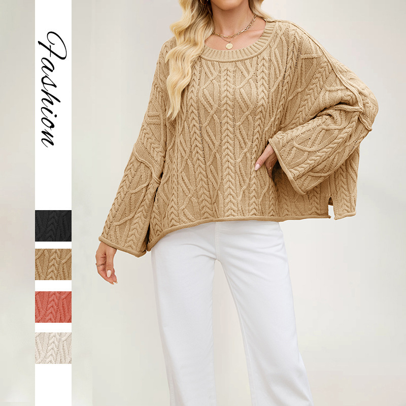 O-neck Solid Color Sweater - Image 6