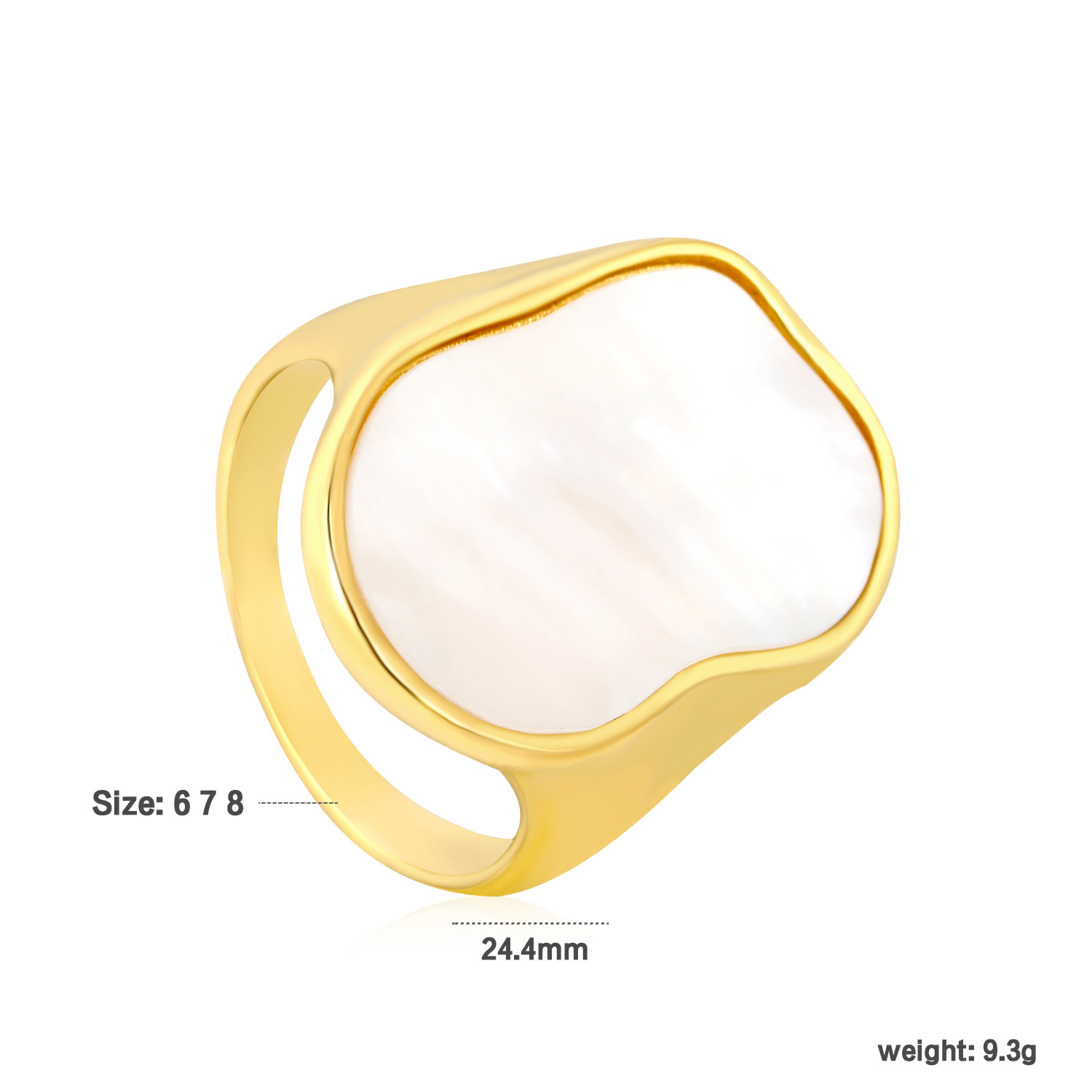 White Shell Ring - Image 7