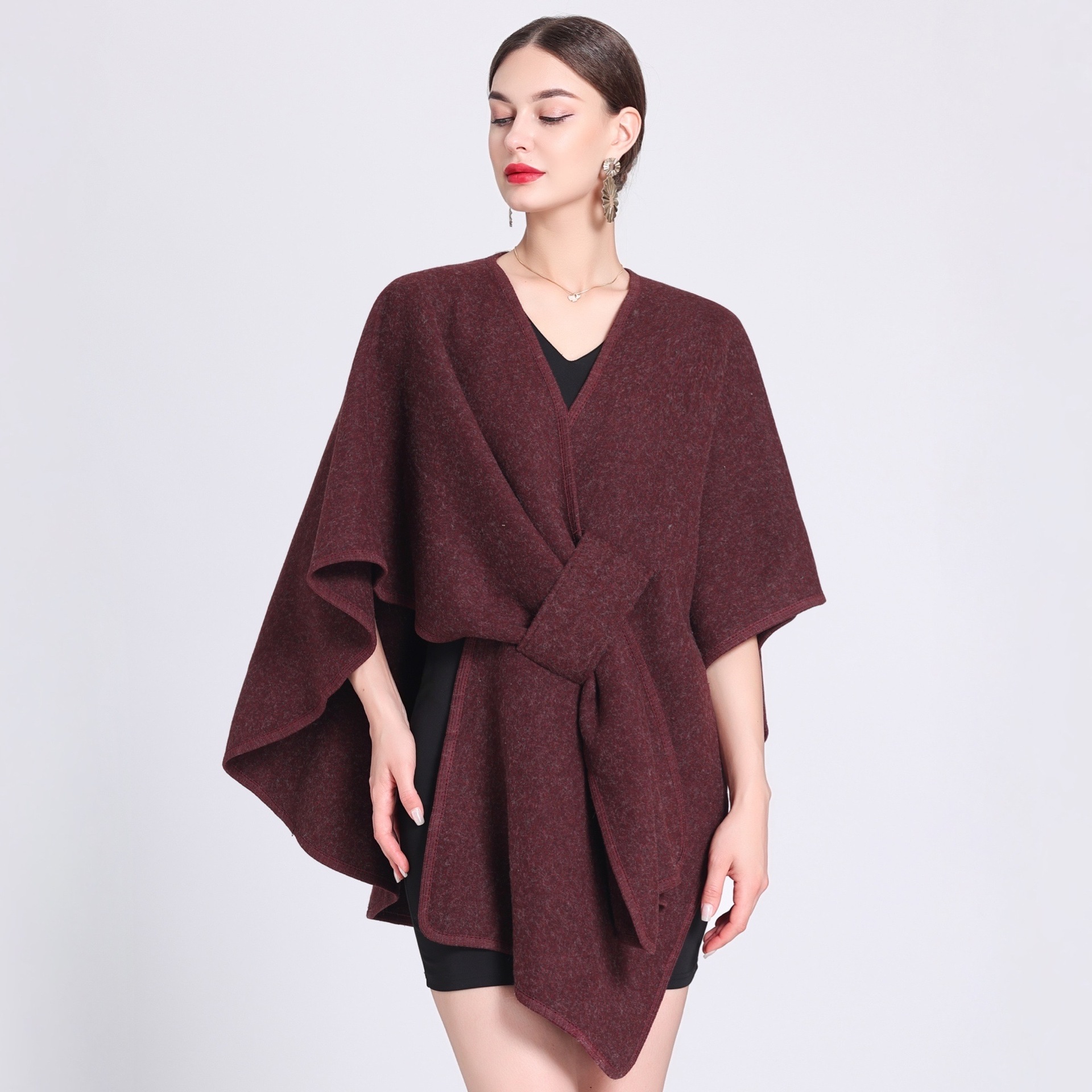 Fashion Shawl Cape Outer Wear - Image 9
