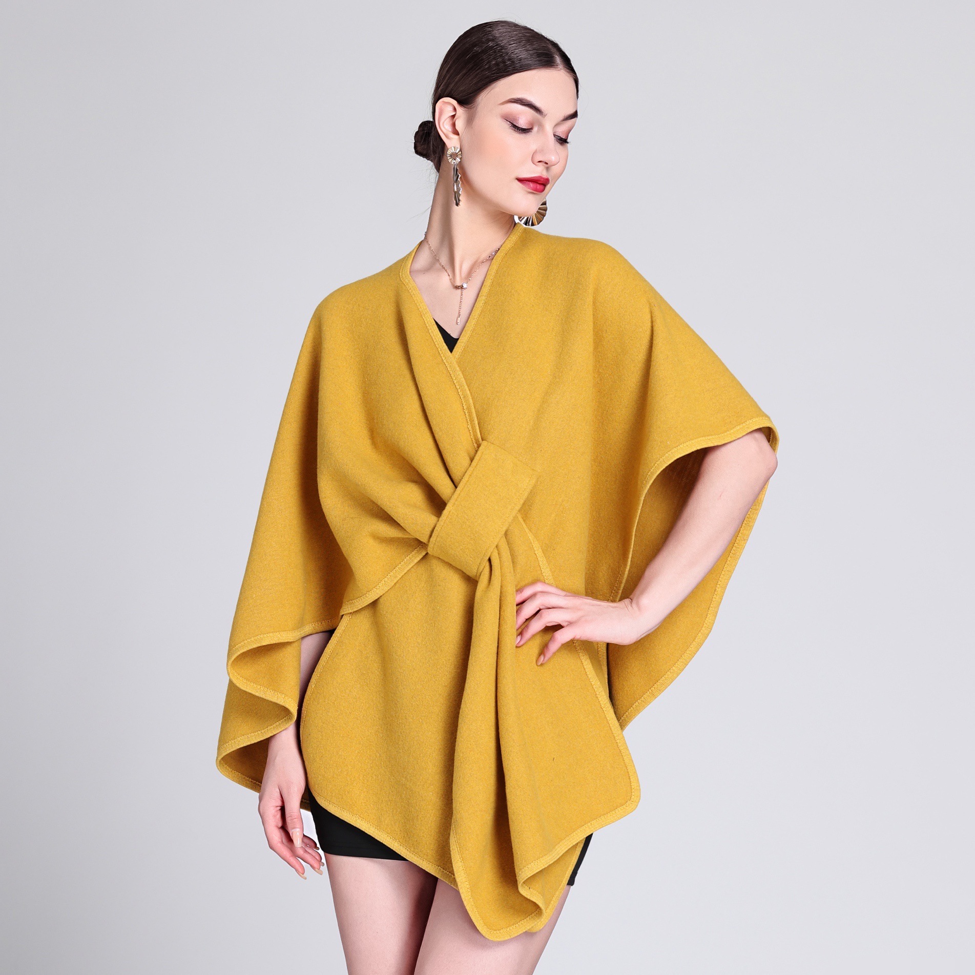 Fashion Shawl Cape Outer Wear - Image 6