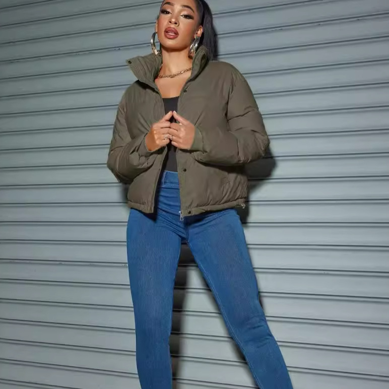 Short Thickened Small Turn-down Collar Coat - Image 3