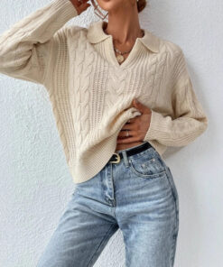 Women's Twist Thread Knitted Vest Solid Color Top