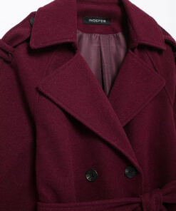 Alternative view of Women Double-breasted Woolen Coat