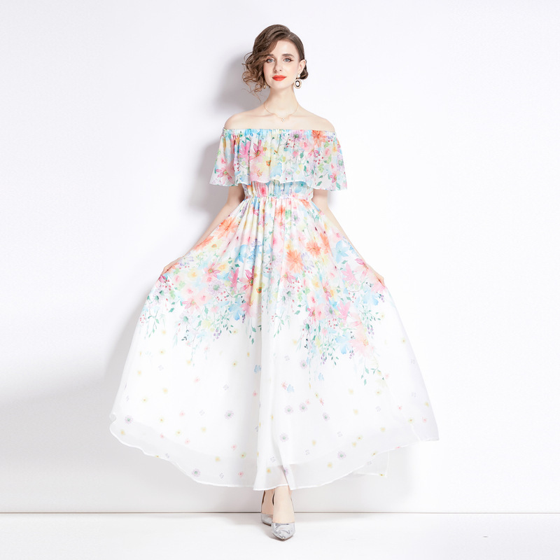 Split Chiffon Dress Women - Image 3