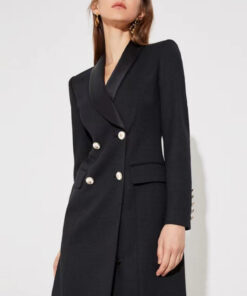 Alternative view of Autumn And Winter Wool Temperament Waist-controlled Long Sleeve Suit Skirt