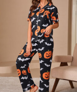 Alternative view of Women's Printed Pajamas Suit Fashionable Short-sleeved Shirt And Trousers