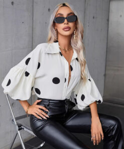 European And American New Women's Tops Fashion Elegant Shirt