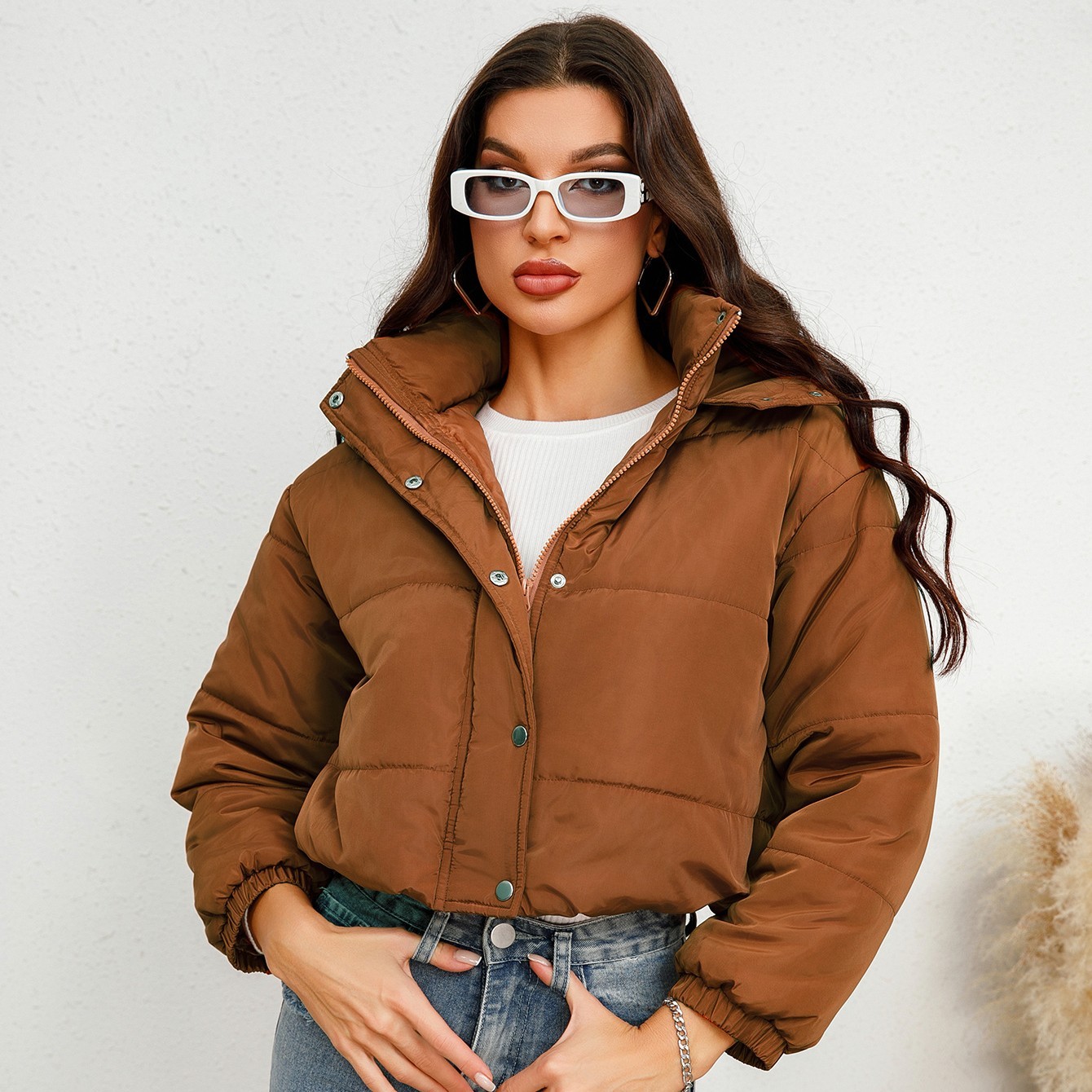 Hooded Short Winter Coat