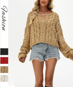 Solid Color Sweater