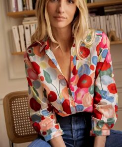 Floral Print Casual Long Sleeve Shirt