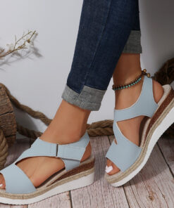 Alternative view of Plus Size Straw High Heel Sandals For Women